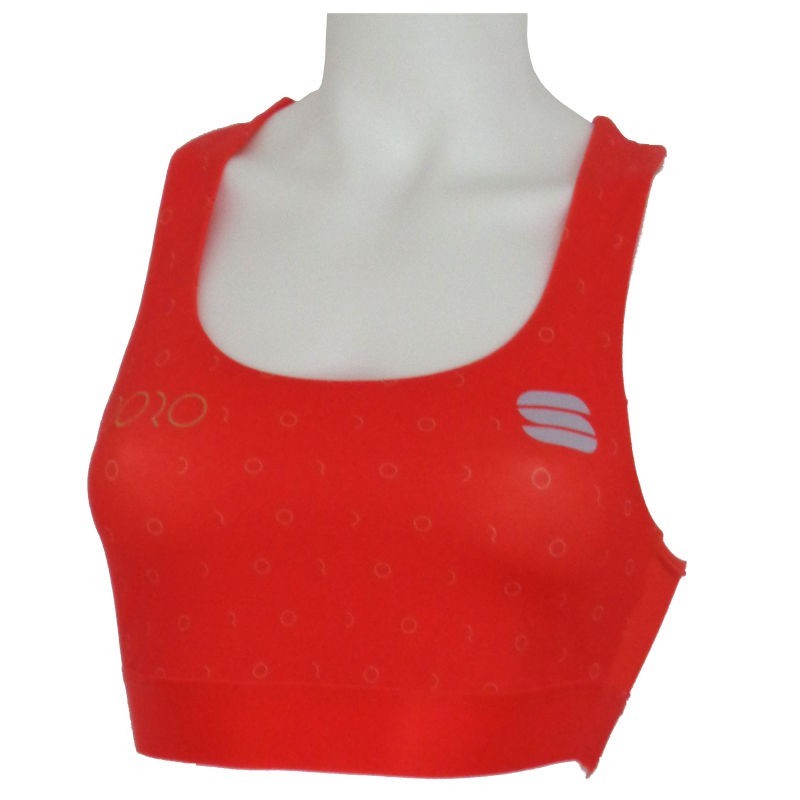 Women's top Sportful Doro Cardio Bra Chilli red Women's top Sportful Doro Cardio Bra Chilli red