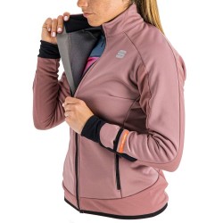 Training warm jacket Sportful Apex WS W Jacket mauve