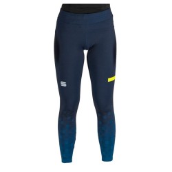 Warm women's tights Sportful Squadra W Galaxy blue