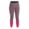 Warm women's tights Sportful Squadra W mauve / raspberry