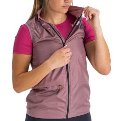 Light women's vest Sportful Cardio W Vest mauve