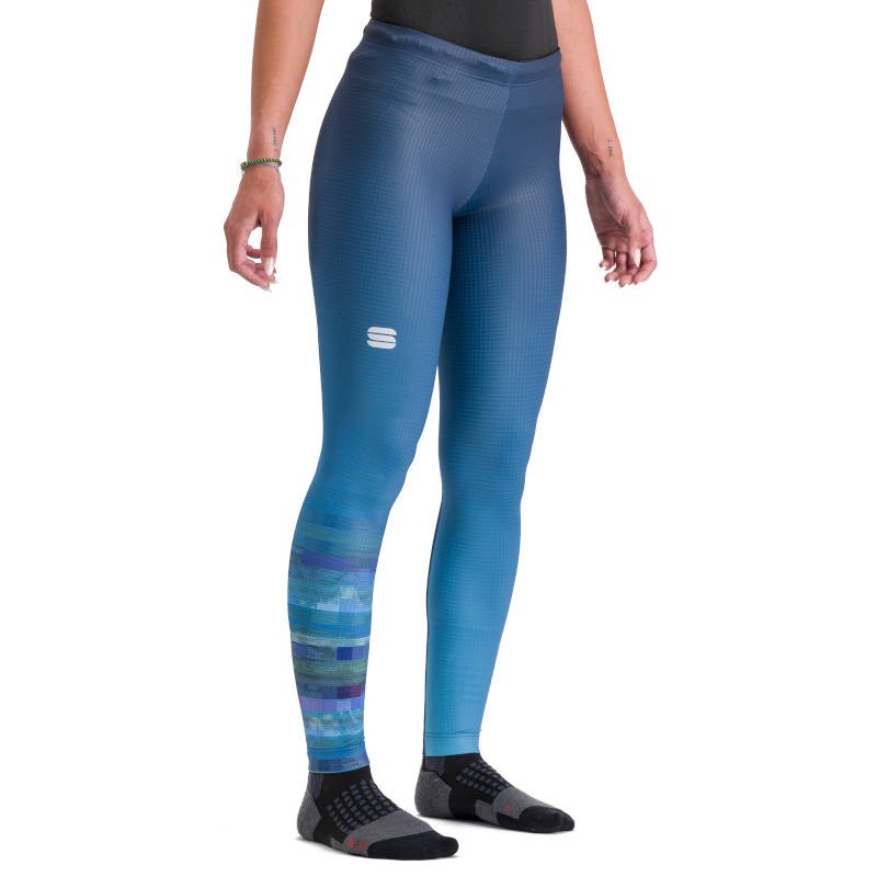 Sportful Apex W women's tight 2023 galaxy blue / blue denim Sportful Apex W women's tight 2023 galaxy blue / blue denim