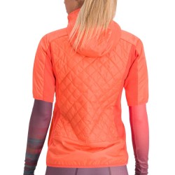 Warm women's jacket Sportful Rythmo W Puffy Pompelmo