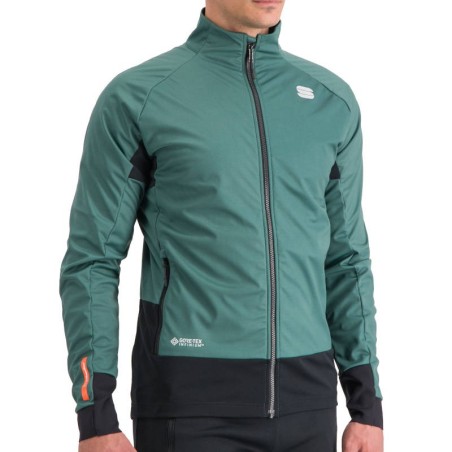 Training warm jacket Sportful Apex Jacket shrub green