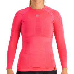 Women's thermo T-shirt Sportful 2nd Skin W Tee Long Sleeve bubble gum