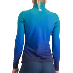 Women jersey Sportful Squadra W galaxy blue / thyme green
