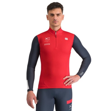 Sportful Squadra Race Jersey 2024 tango red / galaxy blue