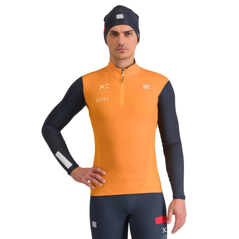 Sportful Squadra Race Jersey 2024 bright marigold / galaxy blue Sportful Squadra Race Jersey 2024 bright marigold / galaxy blue