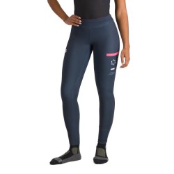 Warm women's tights Sportful Squadra W Galaxy blue / Raspberry pink