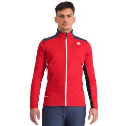 Performance jacket Sportful Squadra 2024 tango red / galaxy blue
