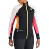 Thermal women's jacket Sportful Apex W 2024 black/white/yellow/pink