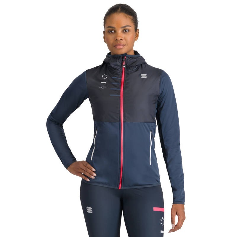 Thermal women's Jacket Sportful Rythmo W 2024 galaxy blue Thermal women's Jacket Sportful Rythmo W 2024 galaxy blue