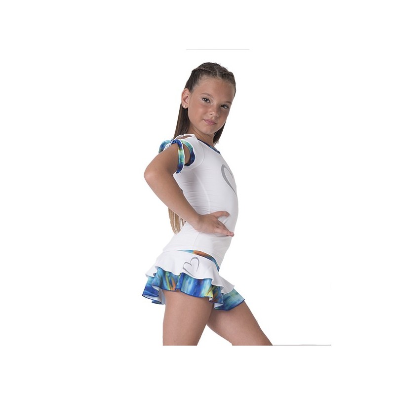 Thuono Thermal skirt white-blue