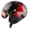 Skihjelm CASCO SP-4.1 svart-rød skinnende