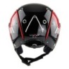 Skihjelm CASCO SP-4.1 svart-rød skinnende