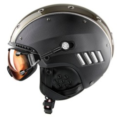 Skihjelm CASCO SP-4 Cafe Racer svart struktur